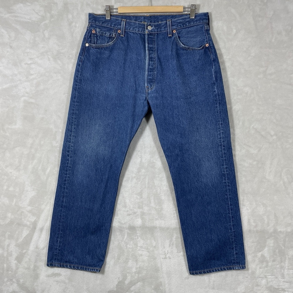 Vtg Levis 501xx Jeans Mens 38x30 (fit 34x27) Made in USA 501-0000 DARK WASH